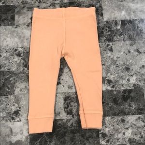 Zara baby girl peach leggings size 9-12 months